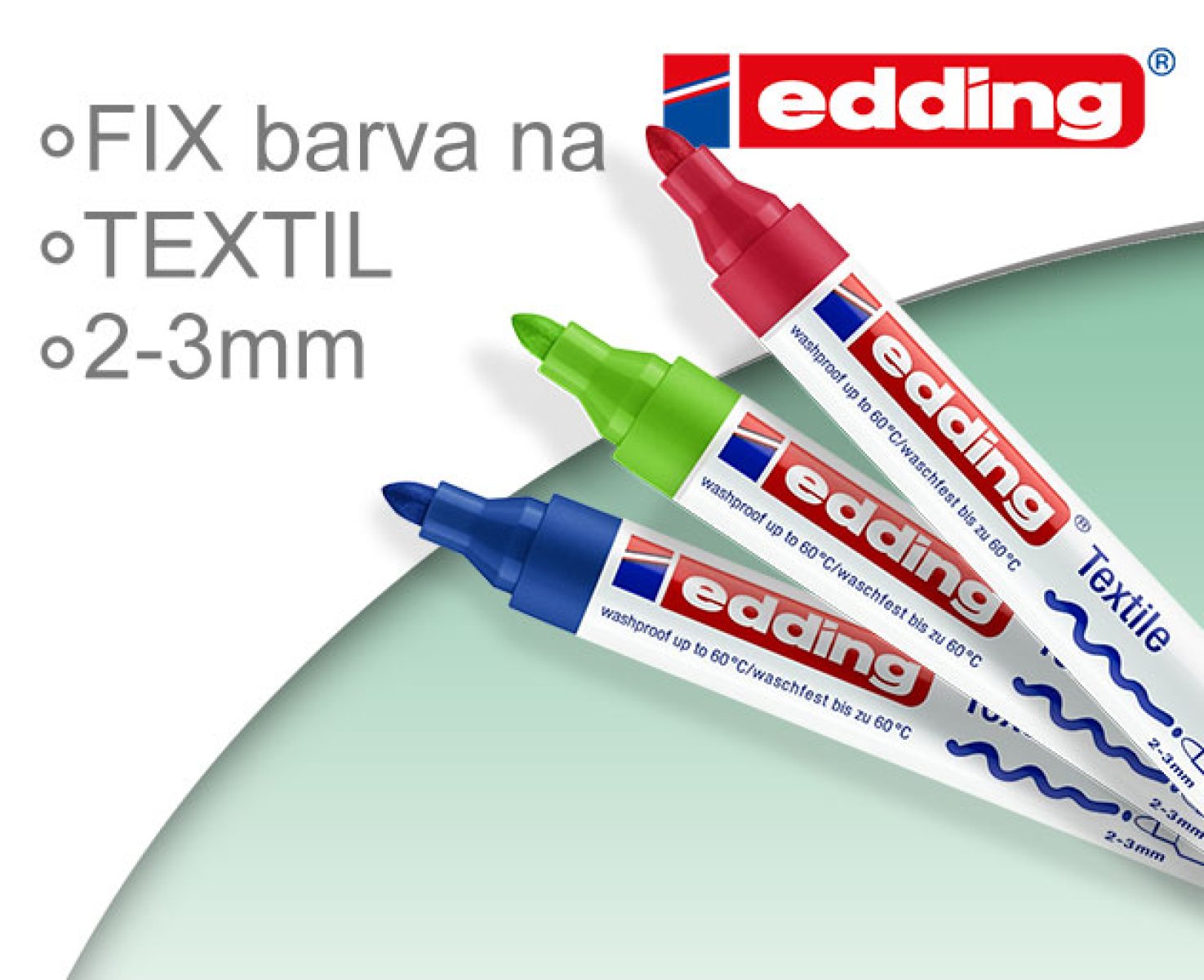 Fix na Textil Edding