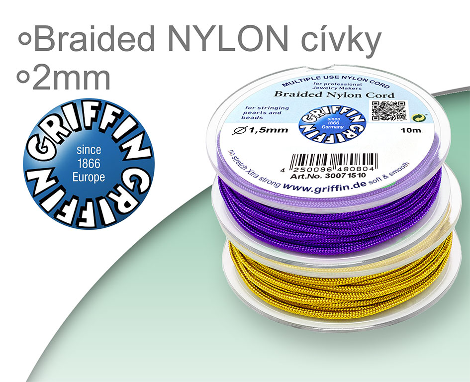 Braided NYLON GRIFFIN cívky 2mm