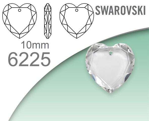 Swarovski 6225 Heart pendant 10mm