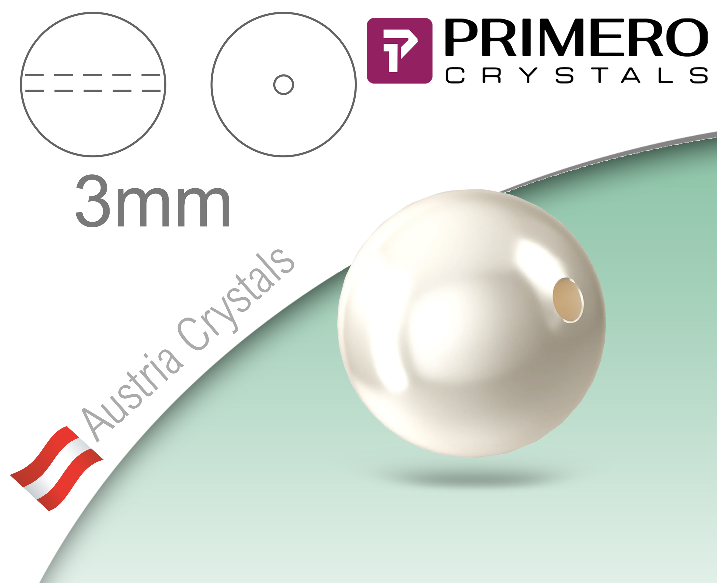 PRIMERO korálky Voskované 3mm