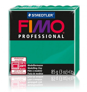 FIMO Professional balení 85g . Barva 500 ZELENÁ (základní)