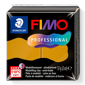 modelovací hmota FIMO Professional balení 57g . Barva 17 OKROVÁ (Ochre).