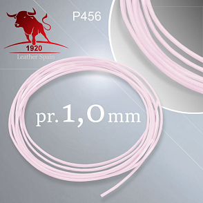 KOŽENÁ  šňůra kulatá 1,0mm Šňůra z kvalitní plné kůže. Barva P456 sv. Růžová
