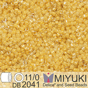 Korálky Miyuki Delica 11/0. Barva Luminous Honeycomb DB2041 Balení 5g.