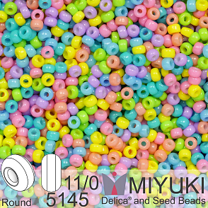 Korálky Miyuki Round 11/0. Barva Festival Mix 5145 Balení 5g.