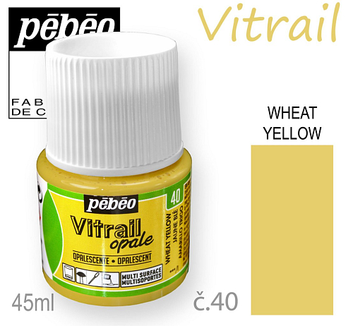 Barva na sklo VITRAIL č.40 Wheat Yellow objem 45ml