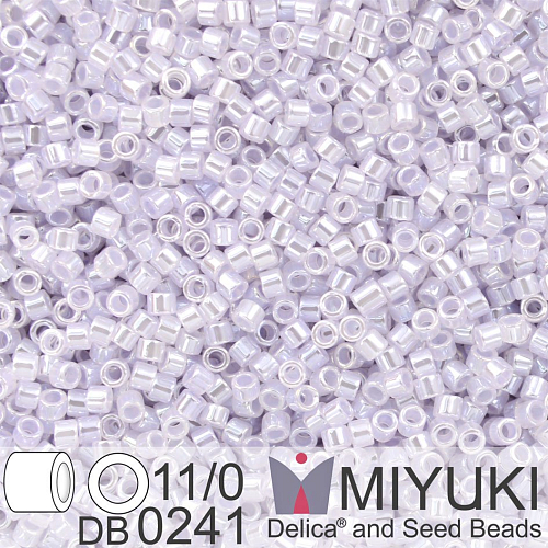 Korálky Miyuki Delica 11/0. Barva Pale Violet Ceylon DB0241. Balení 5g