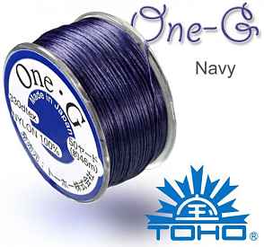 TOHO One-G nylonová nit. Barva Navy č.18. Balení 45m.