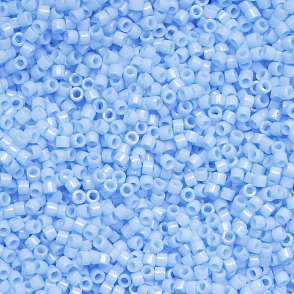Korálky Miyuki Delica 15/0. Barva DBS 1497 Opaque Light Sky Blue. Balení 2g.