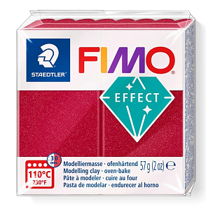 FIMO GALAXY efekt barva ČERVENÁ č.202 balení  57g