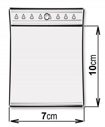 Sáček rychlouzavírací (se zipem) 7x10cm tl.0,05mm -s dírkou pro zavěšení.