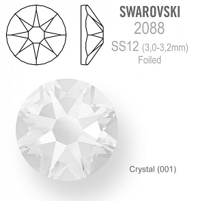 SWAROVSKI 2088 XIRIUS FOILED velikost SS12 barva Crystal