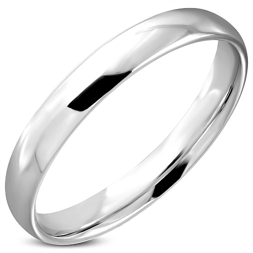 Hladký a lesklý prsten z ocele RRR 241 o velikosti 9