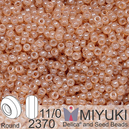 Korálky Miyuki Round 11/0. Barva 2370 Ceylon Translucent Jasmine. Balení 5g