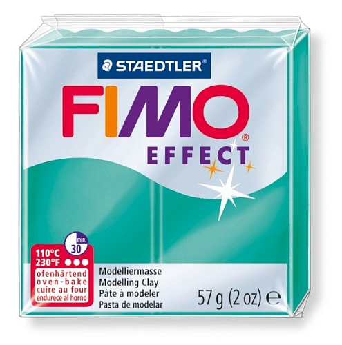 FIMO efekt č.504 transparentní zelená 57g