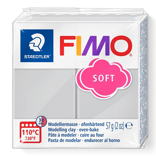 FIMO soft č.80 šedá 57g