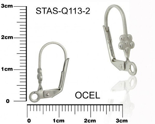 Náušnice mechanická CHIRURGICKÁ OCEL ozn.-STAS-Q113-2. 