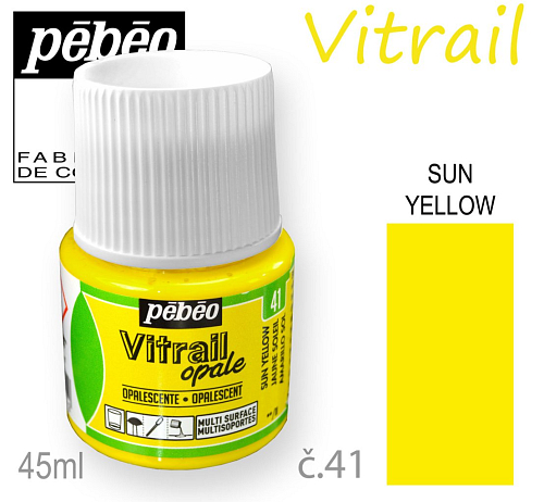 Barva na sklo VITRAIL č.41 Sun Yellow objem 45ml