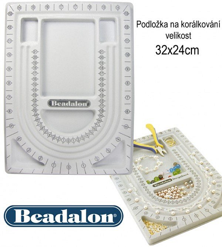 Podložka na korálkování BEAD BOARD. Velikost 32x24cm.