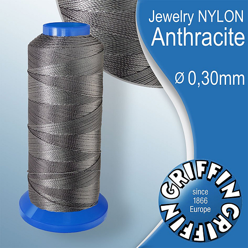 Jewelry NYLON GRIFFIN síla nitě 0,30mm Barva Anthracit