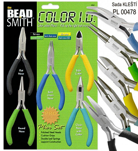 Sada KLEŠTÍ 5 druhů kleští. PŮLKULATÉ, KETLOVACÍ, ŠTÍPACÍ, PLOCHÉ a ZAHNUTÉ. PL00478.