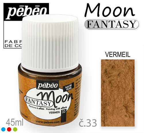 Barva na Šperky MOON Fantasy Pébéo . barva č. 33 VERMEIL. Balení 45ml. 