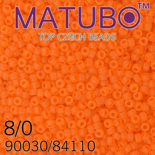 Korálky MATUBO™ mačkané rokajlové korálky. Velikost 8/0 (3,1mm). Barva 90030/84110 HYACINT MATNÉ. Balení 10g.