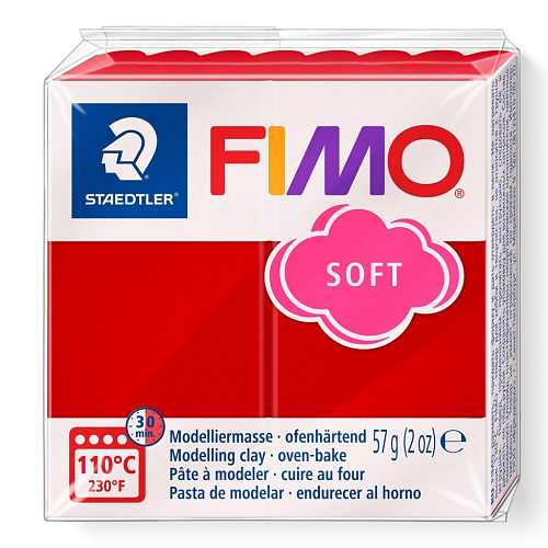 FIMO soft č.2 vánoční červená 57g