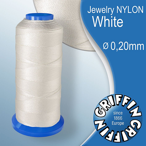 Jewelry NYLON GRIFFIN síla nitě 0,20mm Barva White