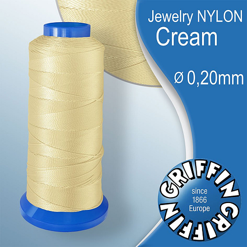 Jewelry NYLON GRIFFIN síla nitě 0,20mm Barva Cream.