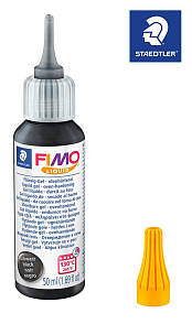 FIMO LIQUID Deco gel balení 50ml barva Černá. 