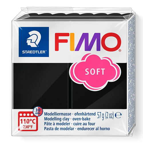 FIMO soft č.9 černá 57g