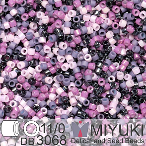 Korálky Miyuki Delica 11/0. Barva Field of Flowers Mix DB3068. Balení 5g