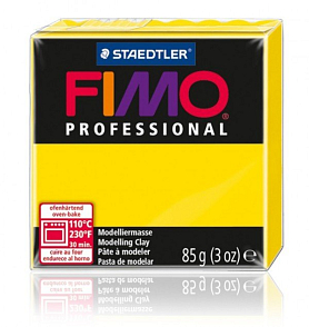 FIMO Professional balení 85g . Barva 100 ŽLUTÁ.