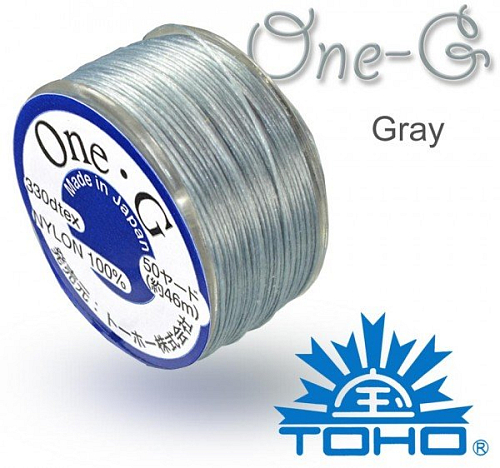 TOHO One-G nylonová nit. Barva Gray č.3. Balení 45m