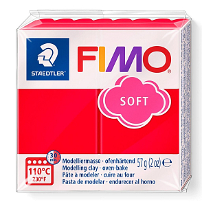 FIMO soft č.24 červená 57g