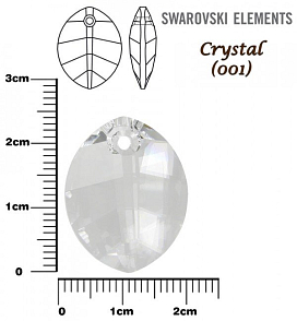 SWAROVSKI ELEMENTS Pure Leaf Pendant barva CRYSTAL velikost 23mm.