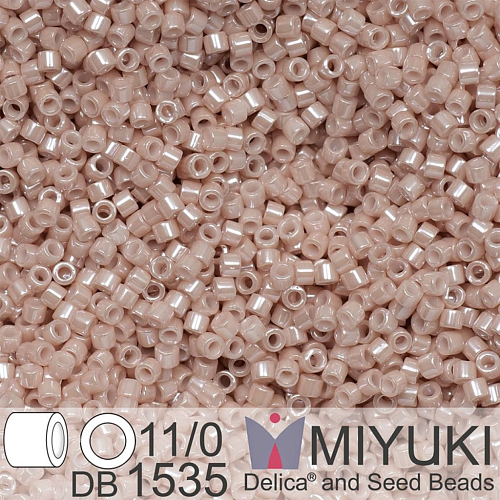 Korálky Miyuki Delica 11/0. Barva Opaque Pink Champagne Ceylon DB1535. Balení 5g