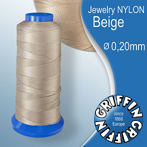 Jewelry NYLON GRIFFIN síla nitě 0,20mm Barva Beige.