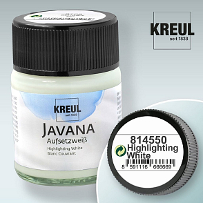 Zvýrazňovač bílý (Highlighting White) JAVANA výrobce KREUL č.814550. Balení 50ml