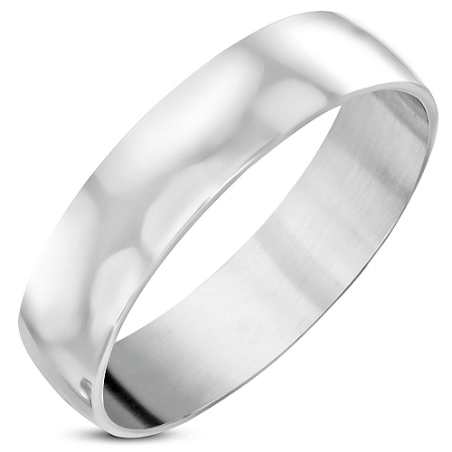 Hladký a lesklý prsten z ocele RCT 497 o velikosti 8