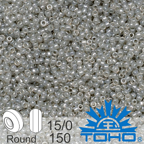 Korálky TOHO tvar ROUND (kulaté). Velikost 15/0. Barva č.150- Ceylon Smoke . Balení 5g.
