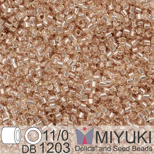 Korálky Miyuki Delica 11/0. Barva S/L Pink Mist  DB1203. Balení 5g