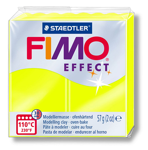 FIMO NEON efekt barva ŽLUTÁ č.101 balení  57g