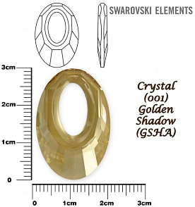 SWAROVSKI HELIOS Pendant barva CRYSTAL GOLDEN SHADOW velikost 30mm.