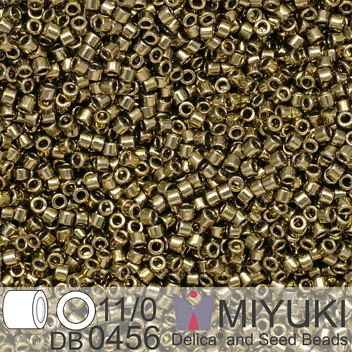 Korálky Miyuki Delica 11/0. Barva Galvanized Olive DB0456 Balení 5g