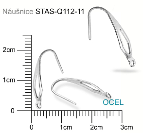 Afroháček plochý s očkem mat.OCEL ozn.-STAS-Q112-11
