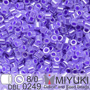 Korálky Miyuki Delica 8/0. Barva Purple Ceylon DBL0249. Balení 5g.