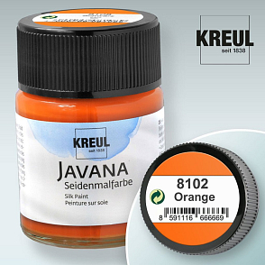 Barva na hedvábí JAVANA výrobce KREUL č.8102 Orange