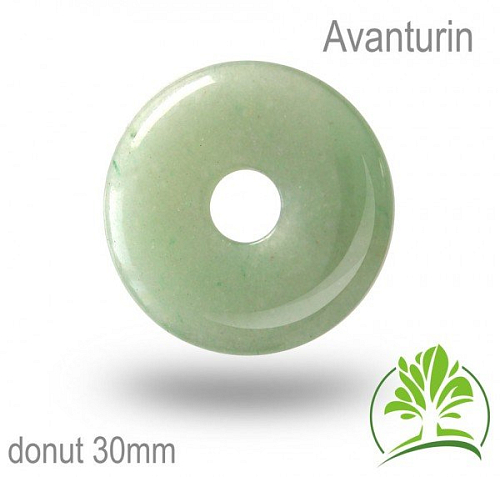 Avanturín donut-o pr. 30mm tl.4,5mm.